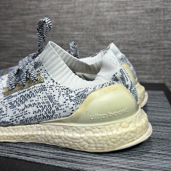 Adidas Ultra Boost Shoes Uncaged Oreo Non Dyed White Blue BA9616 - Men's Size 10 - Picture 2 of 16
